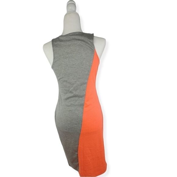 Project Runway Two-tone Gray and Coral sleeveless dress S NWT - Picture 2 of 4